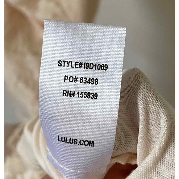 Lulu's Skater Lace Mini Dress Ivory Size Large NEW - Picture 7 of 8